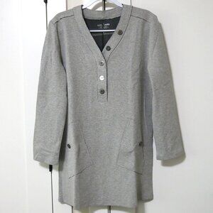 NWT $130 NEON BUDDHA One Of A Kind Gray Tunic Dress - M - Birch